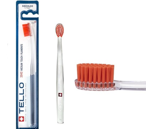 Зубная щетка TELLO Brush medium 3940 Adults, TELLO GmbH, Швейцария