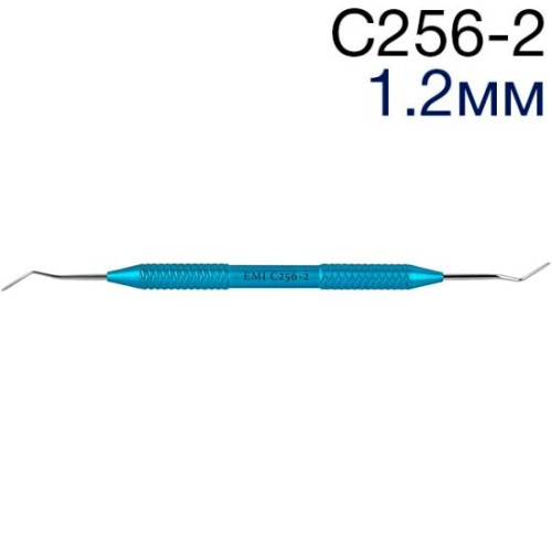 Гладилка С256-2 (шир.1,2мм) дистально-медиальная каплевидная с изгибом 40', ЭМИ